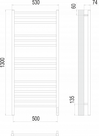Ватикан П15 500х1300 электро Полотенцесушитель TERMINUS Рубцовск - фото 3 Ватикан П15 500х1300 электро Полотенцесушитель TERMINUS Рубцовск - фото 3