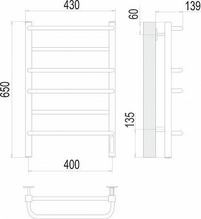 Евромикс квадро П6 400х650 Электро Полотенцесушитель TERMINUS Рубцовск - фото 3 Евромикс квадро П6 400х650 Электро Полотенцесушитель TERMINUS Рубцовск - фото 3