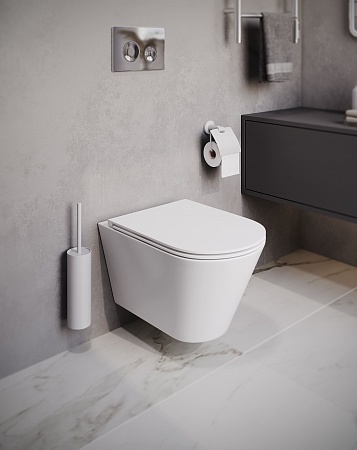 Подвесной унитаз безободковый Terminus Классик 540х365 белый Рубцовск - фото 2 Подвесной унитаз безободковый Terminus Классик 540х365 белый Рубцовск - фото 2