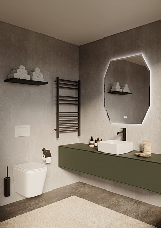 Подвесной унитаз безободковый Terminus Ватикан 490х340 белый Рубцовск - фото 2