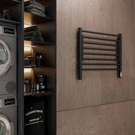 Горизонт П8 600х600 электро КС ЧЕРНЫЙ МУАР Полотенцесушитель TERMINUS Рубцовск - фото 3