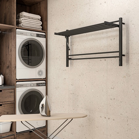 Горизонт П8 1000х600 электро КС ЧЕРНЫЙ МУАР Полотенцесушитель TERMINUS Рубцовск - фото 4