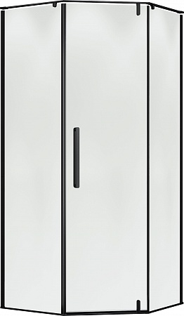 Душевой уголок распашной Terminus Альба 04 1000х1000х2200  трапеция чёрный Рубцовск - фото 1