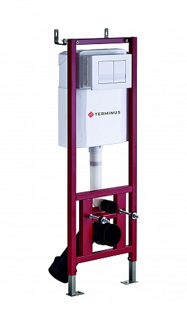 Система инсталляции для подвесного унитаза 400х1160 (4 в 1 с клавишей смыва) Terminus Рубцовск - фото 2