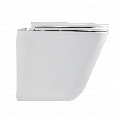 Подвесной унитаз безободковый Terminus Ватикан Монолит 490х340 белый Рубцовск - фото 4