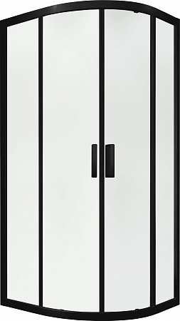 Душевой уголок слайдер Terminus Соренто 06 1000х1000х2000  четверть круга чёрный Рубцовск - фото 1