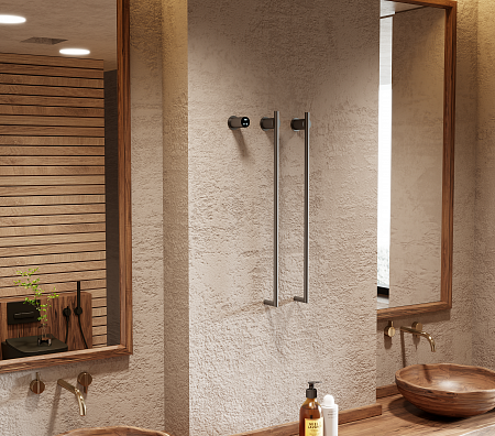 Рондо П2 350х760 электро Полотенцесушитель TERMINUS Оружейная сталь Рубцовск - фото 6