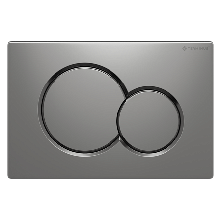 Клавиша смыва для инсталляции Terminus Классик кнопка двойной круг цвет матовый хром Рубцовск - фото 1 Клавиша смыва для инсталляции Terminus Классик кнопка двойной круг цвет матовый хром Рубцовск - фото 1