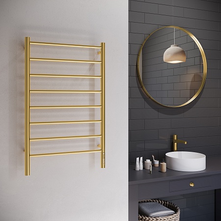 Аврора П8 500х850 Электро Полотенцесушитель TERMINUS Брашированное золото Рубцовск - фото 3 Аврора П8 500х850 Электро Полотенцесушитель TERMINUS Брашированное золото Рубцовск - фото 3