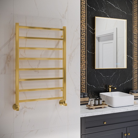 Ватикан П8 500х800 Полотенцесушитель TERMINUS Брашированное золото Рубцовск - фото 3