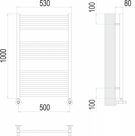 Ватикан П16 500х1000 Полотенцесушитель  TERMINUS Рубцовск - фото 3