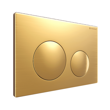 Клавиша смыва для инсталляции Terminus Классик кнопка круг цвет брашированное золото Рубцовск - фото 2 Клавиша смыва для инсталляции Terminus Классик кнопка круг цвет брашированное золото Рубцовск - фото 2