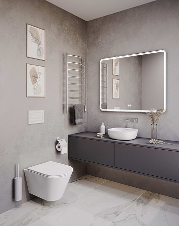 Подвесной унитаз безободковый Terminus Классик 540х365 белый Рубцовск - фото 3 Подвесной унитаз безободковый Terminus Классик 540х365 белый Рубцовск - фото 3