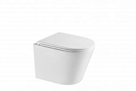 Подвесной унитаз безободковый Terminus Классик S 515х355 белый Рубцовск - фото 3