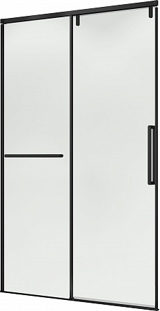 Душевая дверь в нишу слайдер Terminus Альба 01 1400х2200  чёрный Рубцовск - фото 1