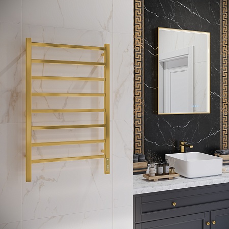 Ватикан П8 500х850 Электро Полотенцесушитель TERMINUS Брашированное золото Рубцовск - фото 3 Ватикан П8 500х850 Электро Полотенцесушитель TERMINUS Брашированное золото Рубцовск - фото 3