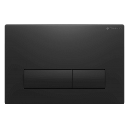 Клавиша смыва для инсталляции Terminus Классик кнопка прямоугольник цвет чёрный матовый Рубцовск - фото 1