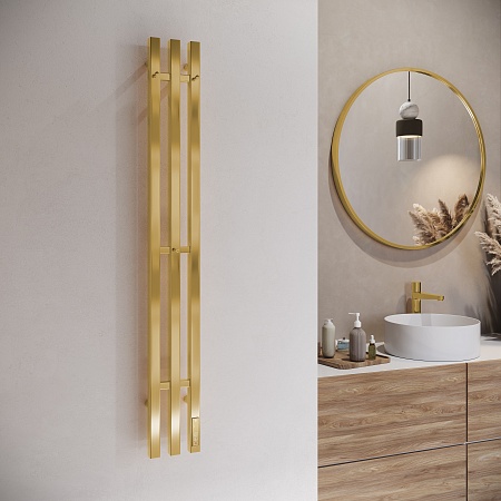 Стойка электро ТРЭ (TRES) проф 1200 TERMINUS Брашированное золото Рубцовск - фото 3