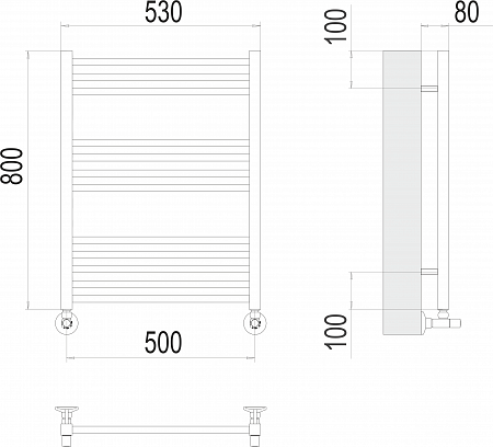 Сицилия П12 500х800 Полотенцесушитель TERMINUS Рубцовск - фото 3 Сицилия П12 500х800 Полотенцесушитель TERMINUS Рубцовск - фото 3