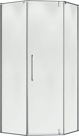 Душевой уголок распашной Terminus Альба 04 1000х1000х2200  трапеция хром Рубцовск - фото 1