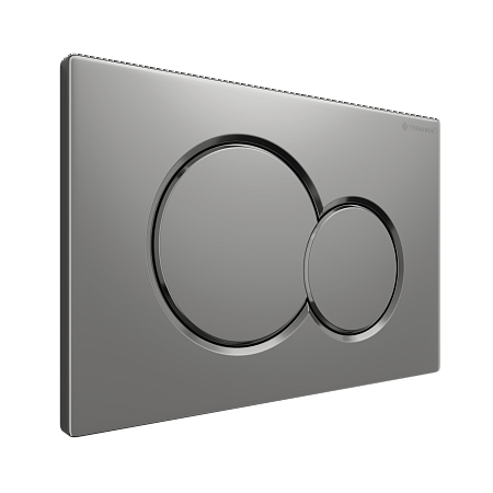 Клавиша смыва для инсталляции Terminus Классик кнопка двойной круг цвет матовый хром Рубцовск - фото 2 Клавиша смыва для инсталляции Terminus Классик кнопка двойной круг цвет матовый хром Рубцовск - фото 2