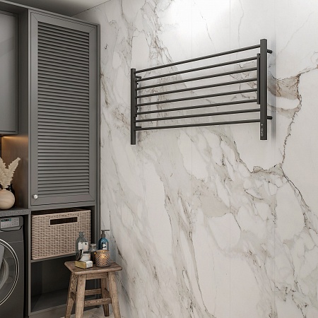 Горизонт П8 1200х600 электро КС ЧЕРНЫЙ МУАР Полотенцесушитель TERMINUS Рубцовск - фото 3