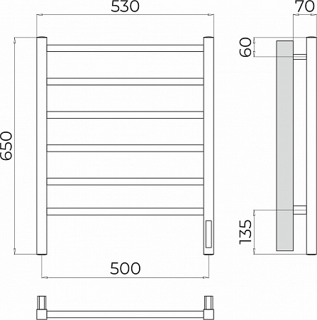 Ватикан П6 500х650 Электро Полотенцесушитель TERMINUS Рубцовск - фото 3 Ватикан П6 500х650 Электро Полотенцесушитель TERMINUS Рубцовск - фото 3