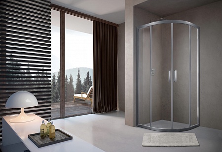 Душевой уголок слайдер Terminus Соренто 06 1000х1000х2000 четверть круга хром Рубцовск - фото 2 Душевой уголок слайдер Terminus Соренто 06 1000х1000х2000 четверть круга хром Рубцовск - фото 2